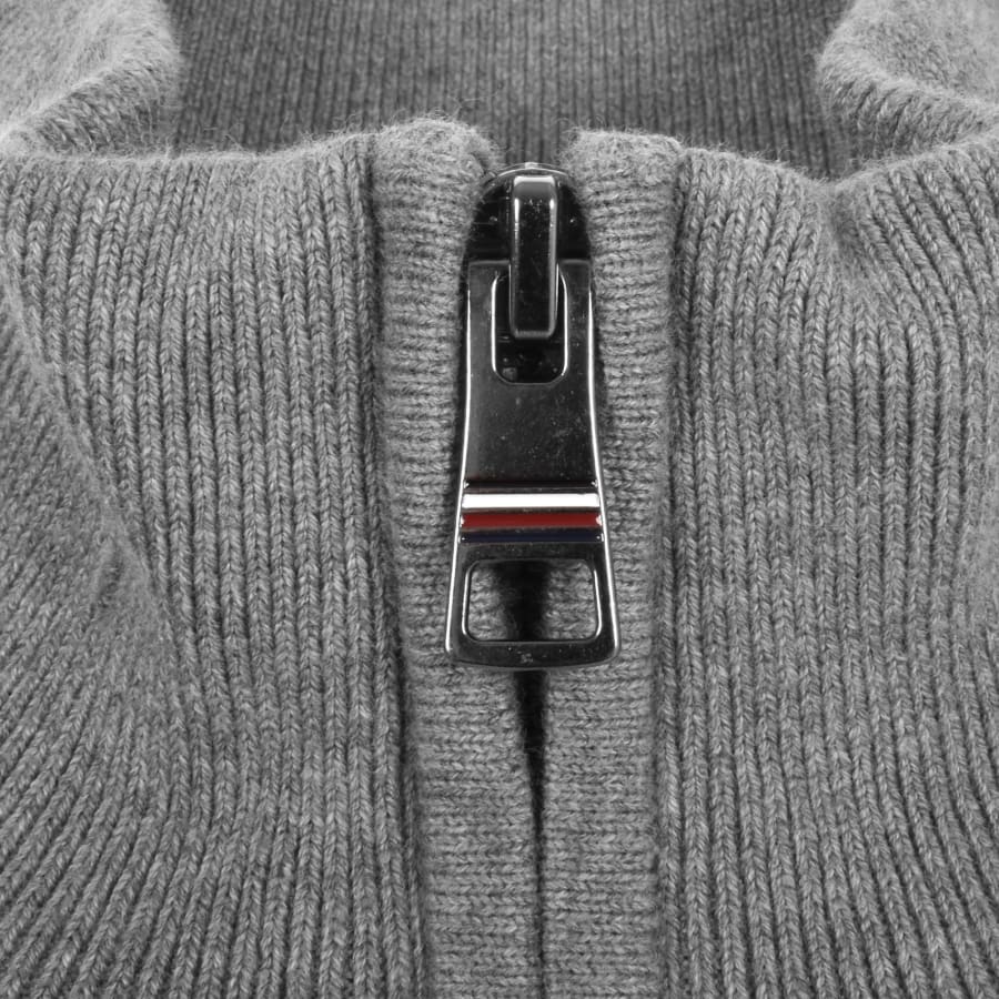 Tommy Hilfiger Quarter Zip Jumper Grey Mainline Menswear Ireland